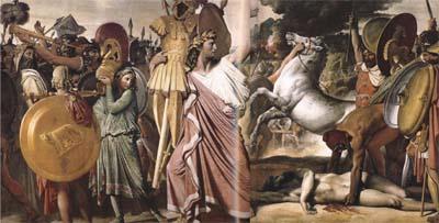 Jean Auguste Dominique Ingres Romulus as Conqueror of King Acron (mk04) oil painting picture